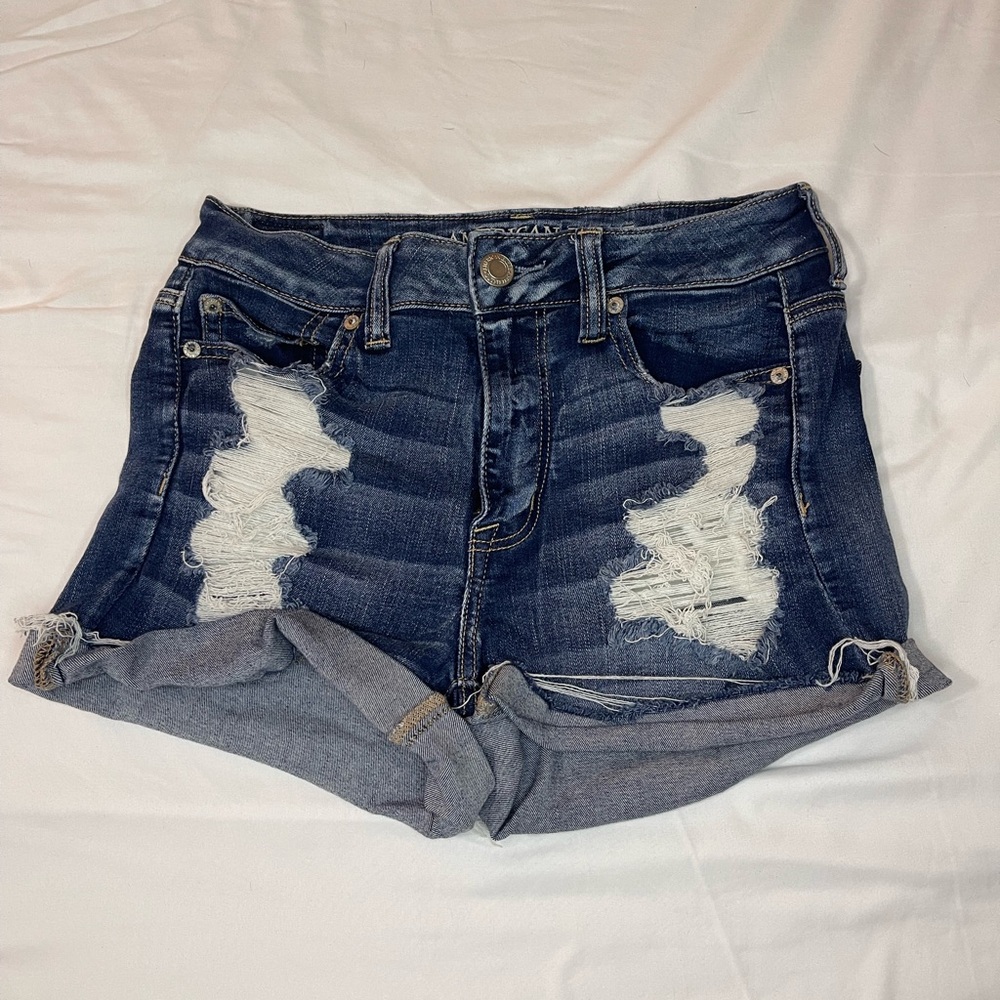 Distressed American Eagle Denim Shorts
